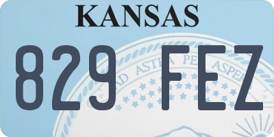KS license plate 829FEZ