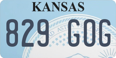 KS license plate 829GOG