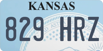 KS license plate 829HRZ