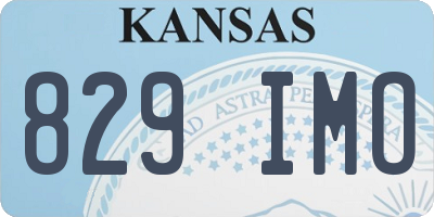 KS license plate 829IMO