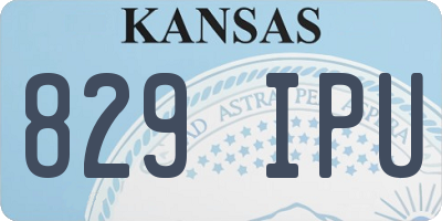 KS license plate 829IPU