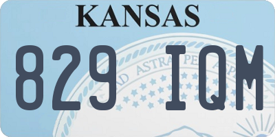 KS license plate 829IQM