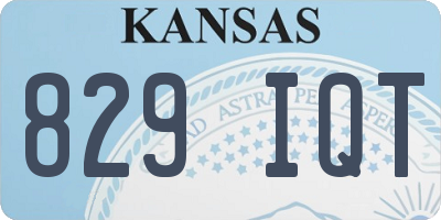 KS license plate 829IQT
