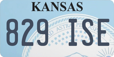 KS license plate 829ISE