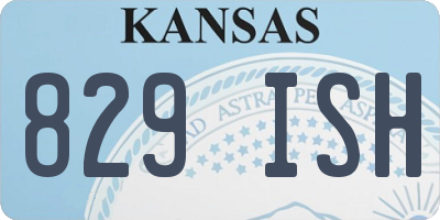 KS license plate 829ISH
