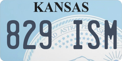 KS license plate 829ISM