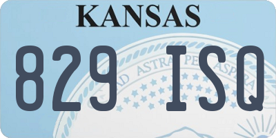 KS license plate 829ISQ