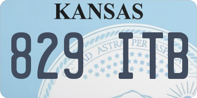 KS license plate 829ITB