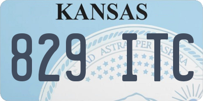 KS license plate 829ITC