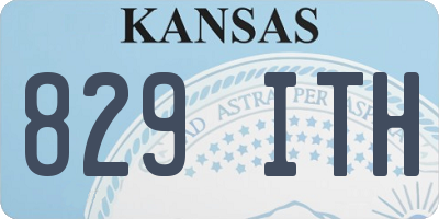 KS license plate 829ITH