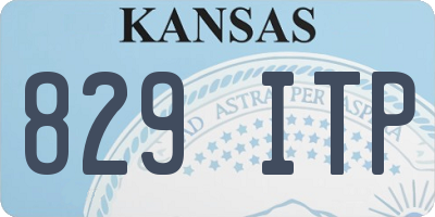 KS license plate 829ITP