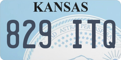 KS license plate 829ITQ