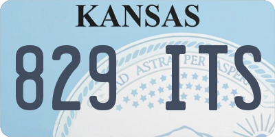 KS license plate 829ITS