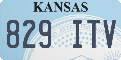 KS license plate 829ITV
