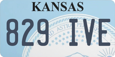 KS license plate 829IVE