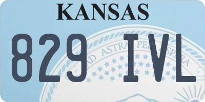 KS license plate 829IVL