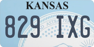KS license plate 829IXG