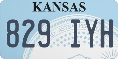 KS license plate 829IYH