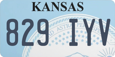 KS license plate 829IYV