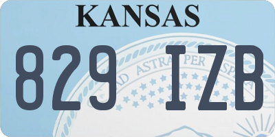 KS license plate 829IZB