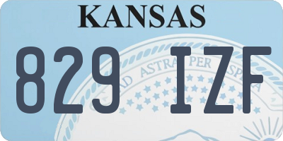 KS license plate 829IZF