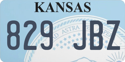 KS license plate 829JBZ