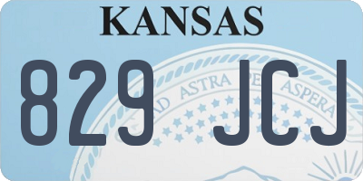 KS license plate 829JCJ