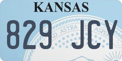KS license plate 829JCY