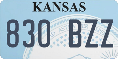 KS license plate 830BZZ