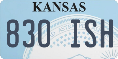 KS license plate 830ISH