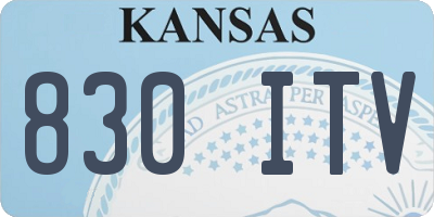 KS license plate 830ITV