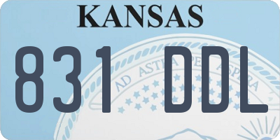 KS license plate 831DDL