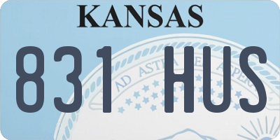 KS license plate 831HUS