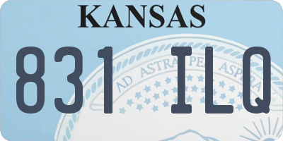 KS license plate 831ILQ