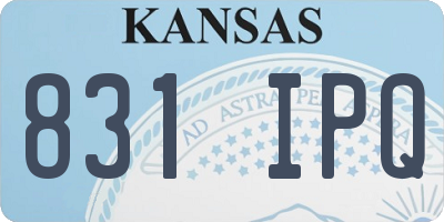 KS license plate 831IPQ