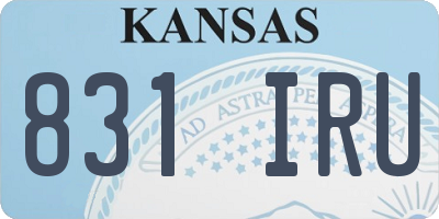KS license plate 831IRU