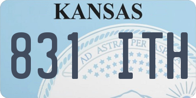 KS license plate 831ITH