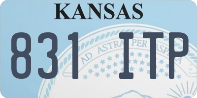 KS license plate 831ITP