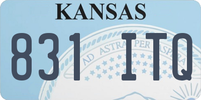 KS license plate 831ITQ