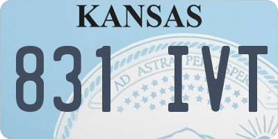 KS license plate 831IVT