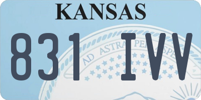 KS license plate 831IVV