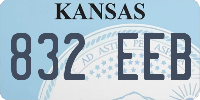 KS license plate 832EEB
