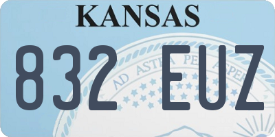 KS license plate 832EUZ