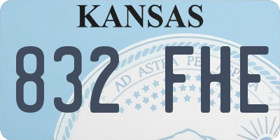KS license plate 832FHE