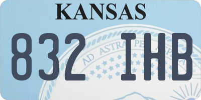 KS license plate 832IHB