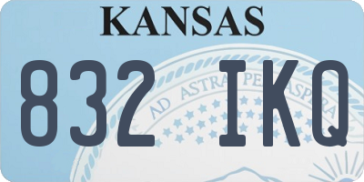 KS license plate 832IKQ