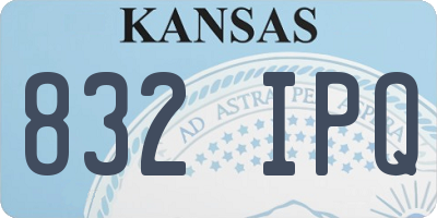 KS license plate 832IPQ