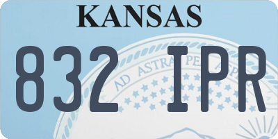 KS license plate 832IPR