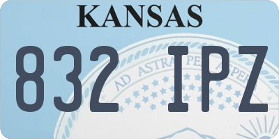 KS license plate 832IPZ