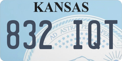 KS license plate 832IQT